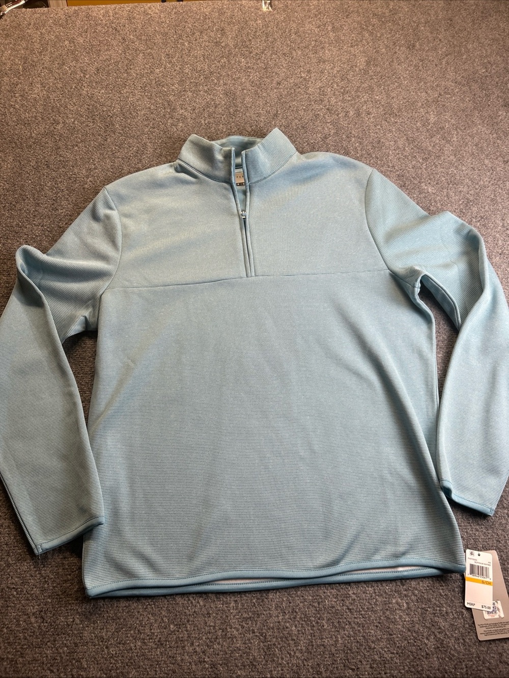PGA Tour Light Blue Men's Half-Zip Pullover Sweater Mens small new